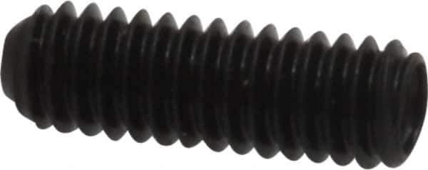 Made in USA - #8-32 UNC, 1/2" Length Under Head, Cup Point Set Screw - Grade 8 Alloy Steel, 5/64" Key - Industrial Tool & Supply
