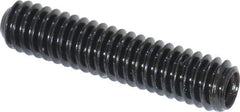 Made in USA - #8-32 UNC, 3/4" Length Under Head, Cup Point Set Screw - Grade 8 Alloy Steel, 5/64" Key - Industrial Tool & Supply