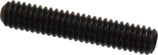 Made in USA - #8-32 UNC, 7/8" Length Under Head, Cup Point Set Screw - Grade 8 Alloy Steel, 5/64" Key - Industrial Tool & Supply