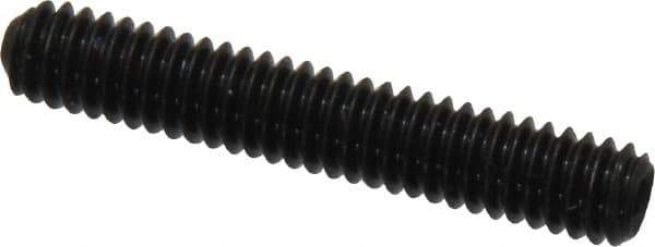 Made in USA - #8-32 UNC, 1" Length Under Head, Cup Point Set Screw - Grade 8 Alloy Steel, 5/64" Key - Industrial Tool & Supply