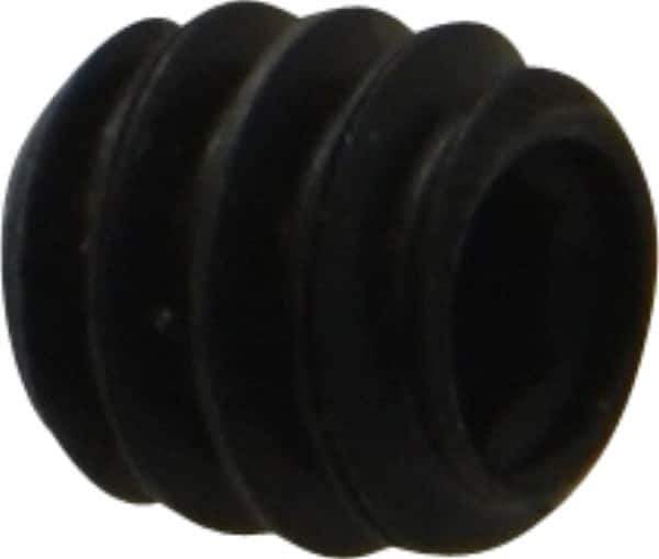 Made in USA - #10-24 UNC, 3/16" Length Under Head, Cup Point Set Screw - Grade 8 Alloy Steel, 3/32" Key - Industrial Tool & Supply