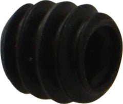Made in USA - #10-24 UNC, 3/16" Length Under Head, Cup Point Set Screw - Grade 8 Alloy Steel, 3/32" Key - Industrial Tool & Supply