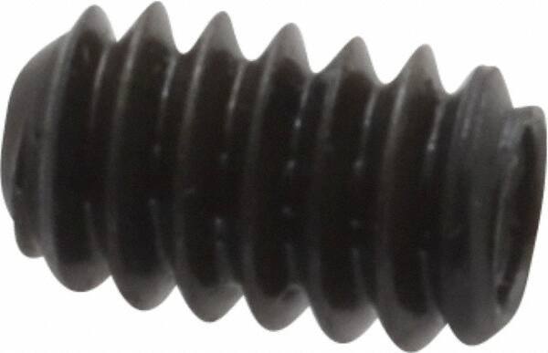 Made in USA - #10-24 UNC, 5/16" Length Under Head, Cup Point Set Screw - Grade 8 Alloy Steel, 3/32" Key - Industrial Tool & Supply