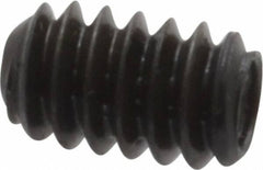 Made in USA - #10-24 UNC, 5/16" Length Under Head, Cup Point Set Screw - Grade 8 Alloy Steel, 3/32" Key - Industrial Tool & Supply