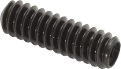 Made in USA - #10-24 UNC, 5/8" Length Under Head, Cup Point Set Screw - Grade 8 Alloy Steel, 3/32" Key - Industrial Tool & Supply