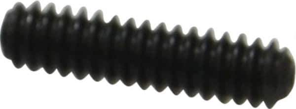 Made in USA - #10-24 UNC, 3/4" Length Under Head, Cup Point Set Screw - Grade 8 Alloy Steel, 3/32" Key - Industrial Tool & Supply