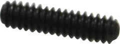Made in USA - #10-24 UNC, 3/4" Length Under Head, Cup Point Set Screw - Grade 8 Alloy Steel, 3/32" Key - Industrial Tool & Supply