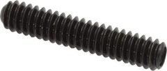 Made in USA - #10-24 UNC, 1" Length Under Head, Cup Point Set Screw - Grade 8 Alloy Steel, 3/32" Key - Industrial Tool & Supply