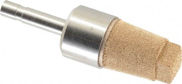 Legris - Plug In, 41.5mm OAL, Muffler - 175 Max psi, 4 CFM, 85 Decibel Rating, Sintered Bronze - Industrial Tool & Supply