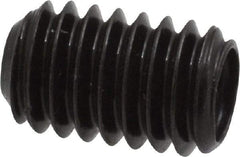 Made in USA - 5/16-18 UNC, 1/2" Length Under Head, Cup Point Set Screw - Grade 8 Alloy Steel, 5/32" Key - Industrial Tool & Supply