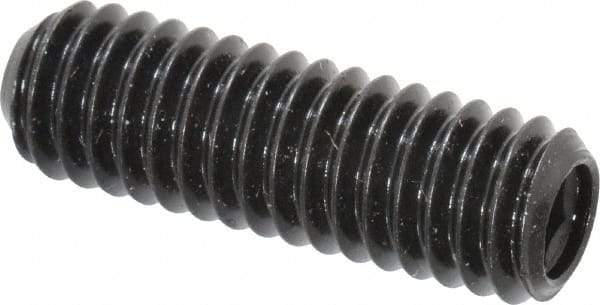 Made in USA - 5/16-18 UNC, 1" Length Under Head, Cup Point Set Screw - Grade 8 Alloy Steel, 5/32" Key - Industrial Tool & Supply