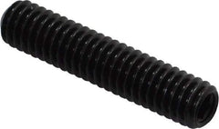 Made in USA - 5/16-18 UNC, 1-1/2" Length Under Head, Cup Point Set Screw - Grade 8 Alloy Steel, 5/32" Key - Industrial Tool & Supply