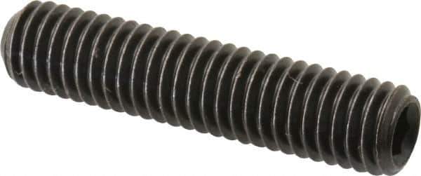 Made in USA - 3/8-16 UNC, 1-3/4" Length Under Head, Cup Point Set Screw - Grade 8 Alloy Steel, 3/16" Key - Industrial Tool & Supply
