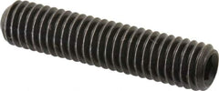 Made in USA - 3/8-16 UNC, 1-3/4" Length Under Head, Cup Point Set Screw - Grade 8 Alloy Steel, 3/16" Key - Industrial Tool & Supply