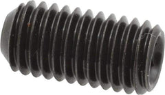 Made in USA - 1/2-13 UNC, 1" Length Under Head, Cup Point Set Screw - Grade 8 Alloy Steel, 1/4" Key - Industrial Tool & Supply