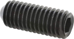 Made in USA - 1/2-13 UNC, 1-1/4" Length Under Head, Cup Point Set Screw - Grade 8 Alloy Steel, 1/4" Key - Industrial Tool & Supply