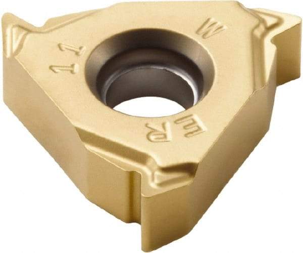 Seco - 16ER External Right Hand 14 Whitworth Laydown Threading Insert - Grade CP500, TiAlN/TiN Coated Carbide, 9.53mm Inscribed Circle - Industrial Tool & Supply