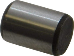 Value Collection - 1/4" Diam x 3/8" Pin Length Alloy Steel Standard Dowel Pin - C 50-58 Hardness, 12,800 Lb Breaking Strength, 1 Beveled & 1 Rounded End - Industrial Tool & Supply