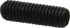 Made in USA - #10-32 UNF, 5/8" Length Under Head, Cup Point Set Screw - Grade 8 Alloy Steel, 3/32" Key - Industrial Tool & Supply