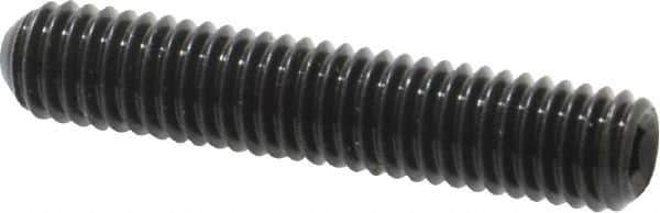 Made in USA - #10-32 UNF, 1" Length Under Head, Cup Point Set Screw - Grade 8 Alloy Steel, 3/32" Key - Industrial Tool & Supply