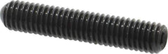 Made in USA - #10-32 UNF, 1" Length Under Head, Cup Point Set Screw - Grade 8 Alloy Steel, 3/32" Key - Industrial Tool & Supply