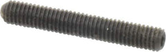 Made in USA - #10-32 UNF, 1-1/4" Length Under Head, Cup Point Set Screw - Grade 8 Alloy Steel, 3/32" Key - Industrial Tool & Supply