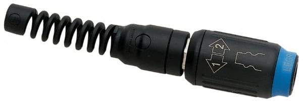 Legris - Industrial Pneumatic Hose Safety Coupler - Plastic/Brass, 3/8" Body Diam, 1/2" Hose ID - Industrial Tool & Supply