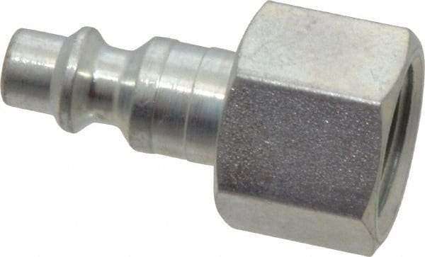 Legris - 3/8 Female NPT Industrial Pneumatic Hose Connector - Plated Steel, 1/4" Body Diam - Industrial Tool & Supply