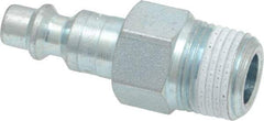 Legris - 3/8 Male NPT Industrial Pneumatic Hose Connector - Plated Steel, 1/4" Body Diam - Industrial Tool & Supply