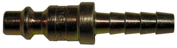 Legris - Hose Barb Industrial Pneumatic Hose Plug For Hose - Plated Steel, 3/8" Body Diam, 5/16" Hose ID - Industrial Tool & Supply