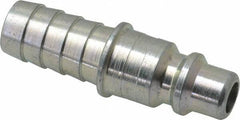 Legris - Hose Barb Industrial Pneumatic Hose Plug For Hose - Plated Steel, 3/8" Body Diam, 1/2" Hose ID - Industrial Tool & Supply
