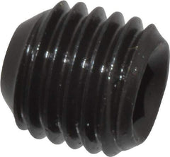 Made in USA - 5/16-24 UNF, 5/16" Length Under Head, Cup Point Set Screw - Grade 8 Alloy Steel, 5/32" Key - Industrial Tool & Supply