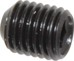 Made in USA - 5/16-24 UNF, 3/8" Length Under Head, Cup Point Set Screw - Grade 8 Alloy Steel, 5/32" Key - Industrial Tool & Supply