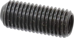 Made in USA - 5/16-24 UNF, 3/4" Length Under Head, Cup Point Set Screw - Grade 8 Alloy Steel, 5/32" Key - Industrial Tool & Supply