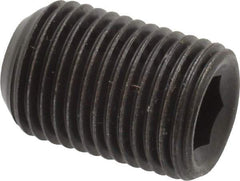 Made in USA - 1/2-20 UNF, 3/4" Length Under Head, Cup Point Set Screw - Grade 8 Alloy Steel, 1/4" Key - Industrial Tool & Supply