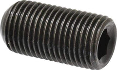 Made in USA - 1/2-20 UNF, 1" Length Under Head, Cup Point Set Screw - Grade 8 Alloy Steel, 1/4" Key - Industrial Tool & Supply