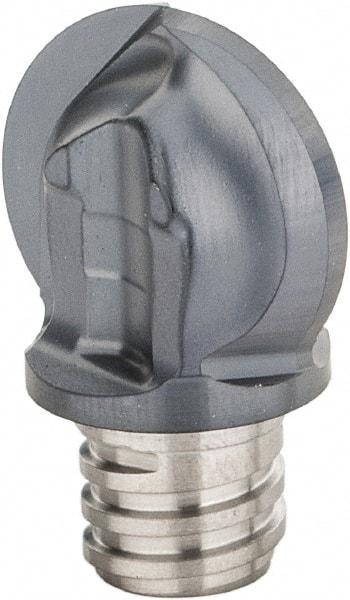 Iscar - MM HBR Grade IC908 Carbide Ball Nose Milling Tip Insert - TiAlN Finish, 2 Flutes, 5/8" Cutting Diam, 0.606" Extension - Industrial Tool & Supply