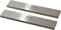 SPI - 6" Long x 1-1/8" High x 1/4" Thick, Steel Parallel - 0.0003" & 0.002" Parallelism, Sold as Matched Pair - Industrial Tool & Supply