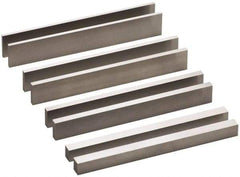 SPI - 8 Piece, 6 Inch Long Steel Parallel Set - 1/2 to 1 Inch High, 1/8 to 3/8 Inch Thick, 52-58 RC Hardness, Sold as 4 Pair - Industrial Tool & Supply
