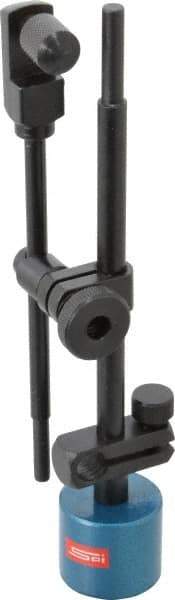 SPI - 50 Lb Magnetic Force, Fine Adjustment Indicator Positioner & Holder - Post & Clamp, 1-1/4" Base Height, 1-1/4" Base Length, 1-1/4" Base Width - Industrial Tool & Supply