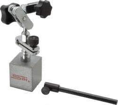 SPI - 50 Lb Magnetic Force, Fine Adjustment Indicator Positioner & Holder with Base - Post (Ball & Socket), Rectangular Base, 1-1/4" Base Height, 1-1/4" Base Length, 1-1/4" Base Width - Industrial Tool & Supply