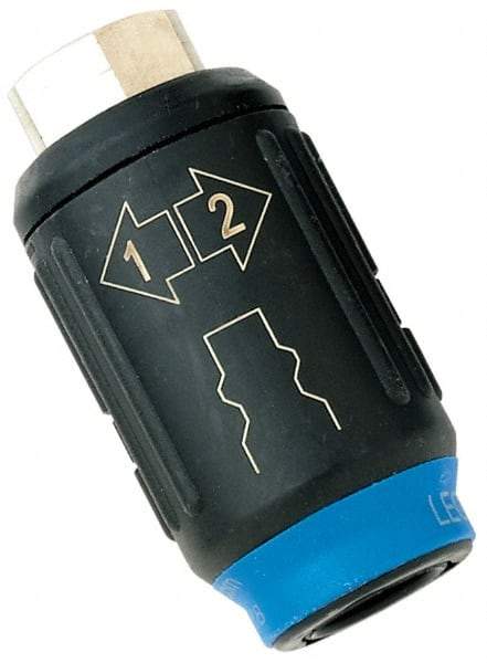 Legris - 1/2 Female NPT Industrial Pneumatic Hose Safety Coupler - Plastic/Brass, 1/4" Body Diam - Industrial Tool & Supply