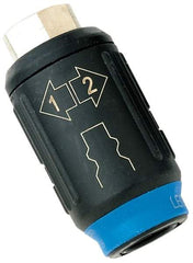 Legris - 1/2 Female NPT Industrial Pneumatic Hose Safety Coupler - Plastic/Brass, 1/4" Body Diam - Industrial Tool & Supply