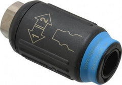 Legris - 1/4 Female NPT Industrial Pneumatic Hose Safety Coupler - Plastic/Brass, 3/8" Body Diam - Industrial Tool & Supply