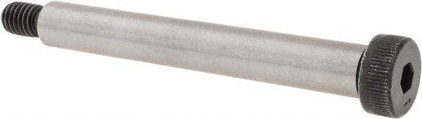 Made in USA - 1/2" Shoulder Diam x 3-3/4" Shoulder Length, 3/8-16 UNC, Hex Socket Shoulder Screw - 8 Alloy Steel, 0.729 to 3/4" Head Diam - Industrial Tool & Supply