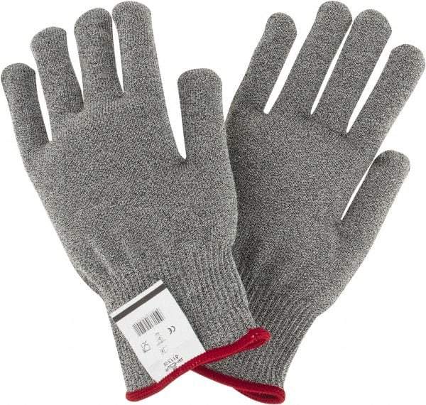 SHOWA - Size L (9), ANSI Cut Lvl 4, Puncture Lvl 0, Abrasion Lvl 1, Dyneema/Lycra/Spectra/Thermax Cut Resistant Gloves - 9.5" Long, Knit Wrist, Light Gray, Ambidextrous - Industrial Tool & Supply