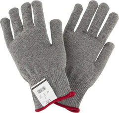 SHOWA - Size L (9), ANSI Cut Lvl 4, Puncture Lvl 0, Abrasion Lvl 1, Dyneema/Lycra/Spectra/Thermax Cut Resistant Gloves - 9.5" Long, Knit Wrist, Light Gray, Ambidextrous - Industrial Tool & Supply