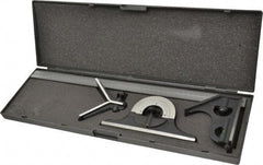 SPI - 4 Piece, 18" Combination Square Set - 1/32 & 1/64" (English/Metric) Graduation, Hardened Steel Blade, Cast Iron Center, Protractor & Square Head - Industrial Tool & Supply