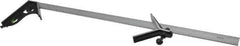 SPI - 3 Piece, 24" Combination Square Set - 1/16, 1/32, 1/64 & 1/8" (4R) Graduation, Hardened Steel Blade, Cast Iron Center & Square Head - Industrial Tool & Supply