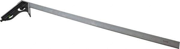 SPI - 2 Piece, 24" Combination Square Set - 1/100, 1/32, 1/50 & 1/64" (16R) Graduation, Hardened Steel Blade, Cast Iron Square Head - Industrial Tool & Supply